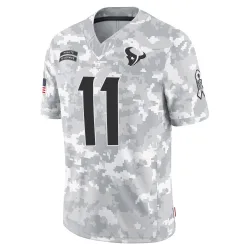 Houston Texans Youth Limited Arctic Camo 2024 Salute to Service Jersey (11 Tremon Smith)