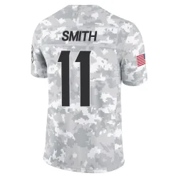 Houston Texans Youth Limited Arctic Camo 2024 Salute to Service Jersey (11 Tremon Smith)