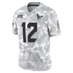Houston Texans Youth Limited Arctic Camo 2024 Salute to Service Jersey (12 Nico Collins)