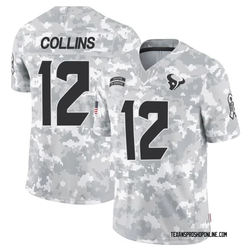Houston Texans Youth Limited Arctic Camo 2024 Salute to Service Jersey (12 Nico Collins)