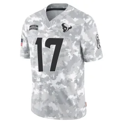 Houston Texans Youth Limited Arctic Camo 2024 Salute to Service Jersey (17 Braxton Berrios)