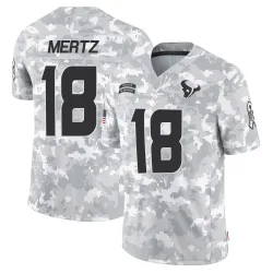 Houston Texans Youth Limited Arctic Camo 2024 Salute to Service Jersey (18 Graham Mertz)