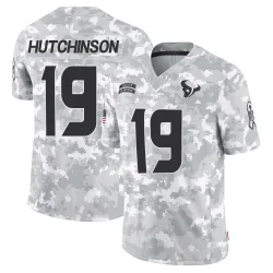 Houston Texans Youth Limited Arctic Camo 2024 Salute to Service Jersey (19 Xavier Hutchinson)