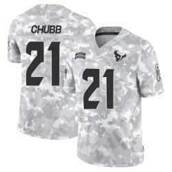 Houston Texans Youth Limited Arctic Camo 2024 Salute to Service Jersey (21 Nick Chubb)