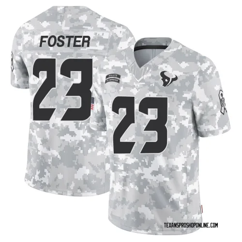Houston Texans Youth Limited Arctic Camo 2024 Salute to Service Jersey (23 Arian Foster)