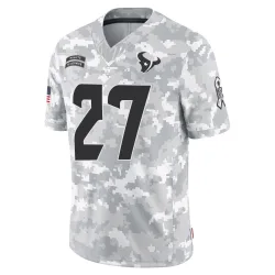 Houston Texans Youth Limited Arctic Camo 2024 Salute to Service Jersey (27 Myles Bryant)