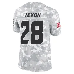 Houston Texans Youth Limited Arctic Camo 2024 Salute to Service Jersey (28 Joe Mixon)