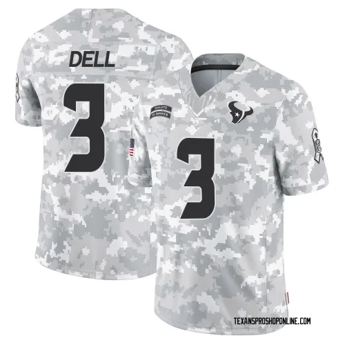 Houston Texans Youth Limited Arctic Camo 2024 Salute to Service Jersey (3 Tank Dell)