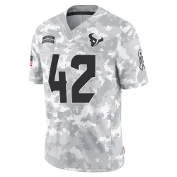 Houston Texans Youth Limited Arctic Camo 2024 Salute to Service Jersey (42 Luke Lachey)