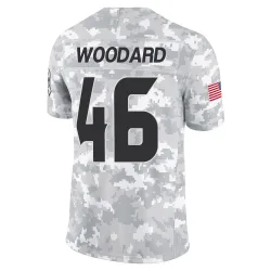 Houston Texans Youth Limited Arctic Camo 2024 Salute to Service Jersey (46 Jackson Woodard)