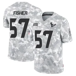 Houston Texans Youth Limited Arctic Camo 2024 Salute to Service Jersey (57 Blake Fisher)