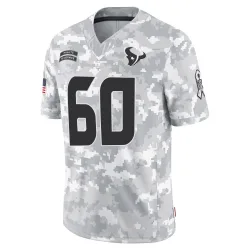 Houston Texans Youth Limited Arctic Camo 2024 Salute to Service Jersey (60 Jake Andrews)