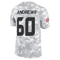 Houston Texans Youth Limited Arctic Camo 2024 Salute to Service Jersey (60 Jake Andrews)
