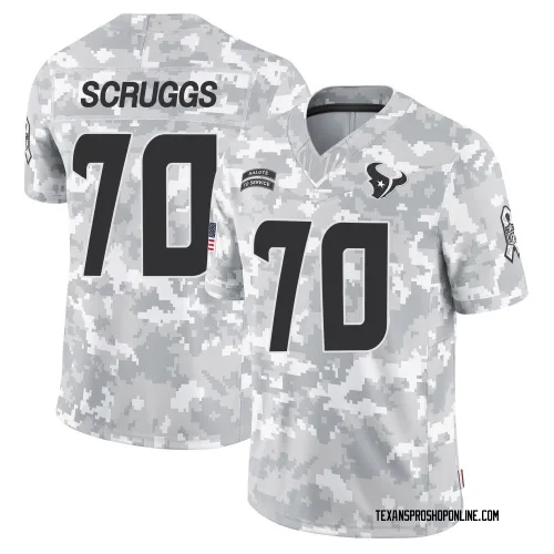 Houston Texans Youth Limited Arctic Camo 2024 Salute to Service Jersey (70 Juice Scruggs)