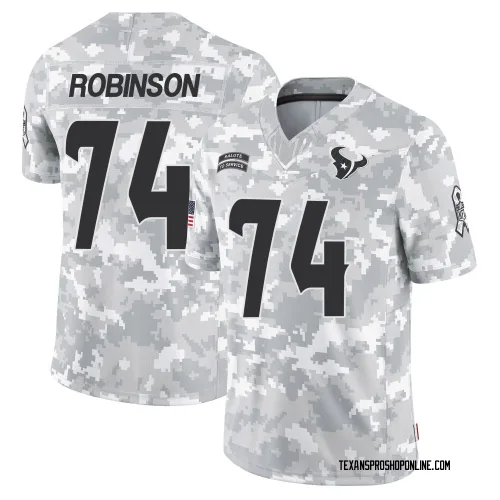 Houston Texans Youth Limited Arctic Camo 2024 Salute to Service Jersey (74 Cam Robinson)