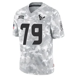 Houston Texans Youth Limited Arctic Camo 2024 Salute to Service Jersey (79 Aireontae Ersery)