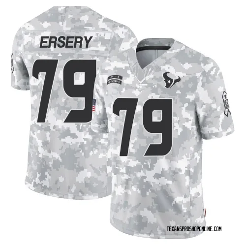 Houston Texans Youth Limited Arctic Camo 2024 Salute to Service Jersey (79 Aireontae Ersery)