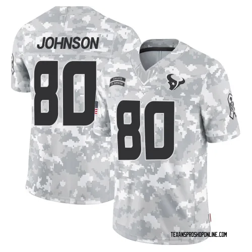 Houston Texans Youth Limited Arctic Camo 2024 Salute to Service Jersey (80 Andre Johnson)