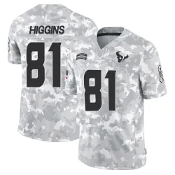 Houston Texans Youth Limited Arctic Camo 2024 Salute to Service Jersey (81 Jayden Higgins)
