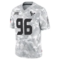 Houston Texans Youth Limited Arctic Camo 2024 Salute to Service Jersey (96 Denico Autry)