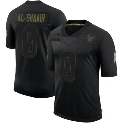 Houston Texans Youth Limited Black 2020 Salute To Service Jersey (0 Azeez Al-Shaair)