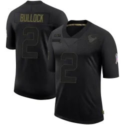 Houston Texans Youth Limited Black 2020 Salute To Service Jersey (2 Calen Bullock)