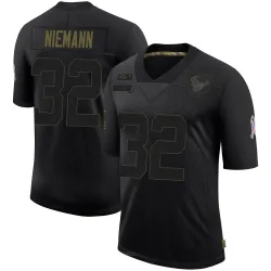Houston Texans Youth Limited Black 2020 Salute To Service Jersey (32 Nick Niemann)