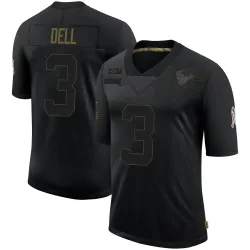 Houston Texans Youth Limited Black 2020 Salute To Service Jersey (3 Tank Dell)