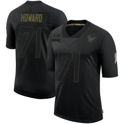 Houston Texans Youth Limited Black 2020 Salute To Service Jersey (71 Tytus Howard)