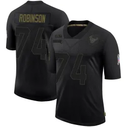 Houston Texans Youth Limited Black 2020 Salute To Service Jersey (74 Cam Robinson)