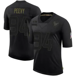 Houston Texans Youth Limited Black 2020 Salute To Service Jersey (94 Jayden Peevy)