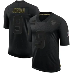 Houston Texans Youth Limited Black 2020 Salute To Service Jersey (9 Brevin Jordan)