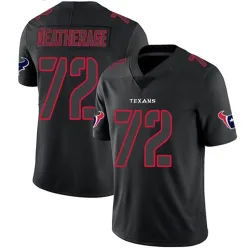 Houston Texans Youth Limited Black Impact Jersey (72 Dylan Deatherage)