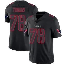 Houston Texans Youth Limited Black Impact Jersey (78 Zach Thomas)