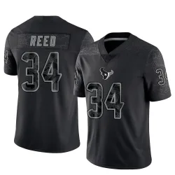 Houston Texans Youth Limited Black Reflective Jersey (34 Jaylen Reed)