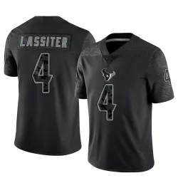 Houston Texans Youth Limited Black Reflective Jersey (4 Kamari Lassiter)