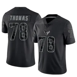 Houston Texans Youth Limited Black Reflective Jersey (78 Zach Thomas)