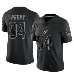 Houston Texans Youth Limited Black Reflective Jersey (94 Jayden Peevy)