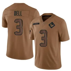 Houston Texans Youth Limited Brown 2023 Salute To Service Jersey (3 Tank Dell)