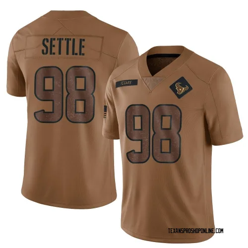 Houston Texans Youth Limited Brown 2023 Salute To Service Jersey (98 Tim Settle Jr.)
