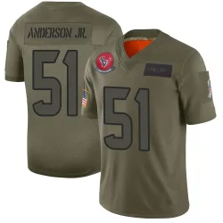 Houston Texans Youth Limited Camo 2019 Salute to Service Jersey (51 Will Anderson Jr.)