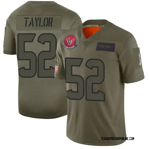 Houston Texans Youth Limited Camo 2019 Salute to Service Jersey (52 Darrell Taylor)