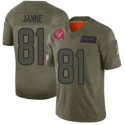 Houston Texans Youth Limited Camo 2019 Salute to Service Jersey (81 Jaxon Janke)