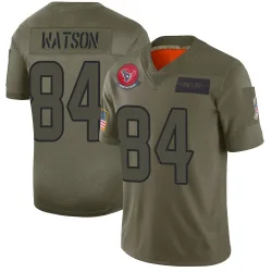 Houston Texans Youth Limited Camo 2019 Salute to Service Jersey (84 Justin Watson)