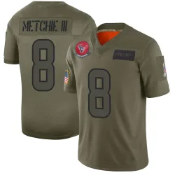 Houston Texans Youth Limited Camo 2019 Salute to Service Jersey (8 John Metchie III)
