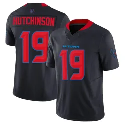 Houston Texans Youth Limited Navy 2nd Alternate Vapor F.U.S.E. Jersey (19 Xavier Hutchinson)