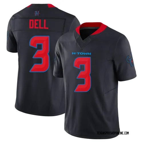 Houston Texans Youth Limited Navy 2nd Alternate Vapor F.U.S.E. Jersey (3 Tank Dell)