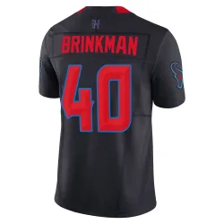 Houston Texans Youth Limited Navy 2nd Alternate Vapor F.U.S.E. Jersey (40 Austin Brinkman)