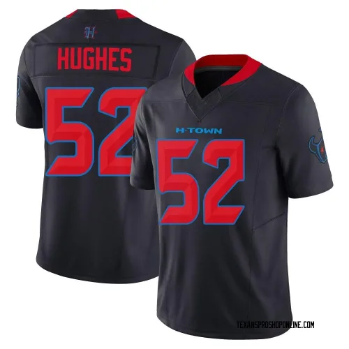 Houston Texans Youth Limited Navy 2nd Alternate Vapor F.U.S.E. Jersey (52 Jerry Hughes)