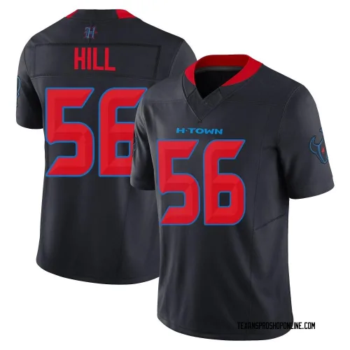 Houston Texans Youth Limited Navy 2nd Alternate Vapor F.U.S.E. Jersey (56 Jamal Hill)